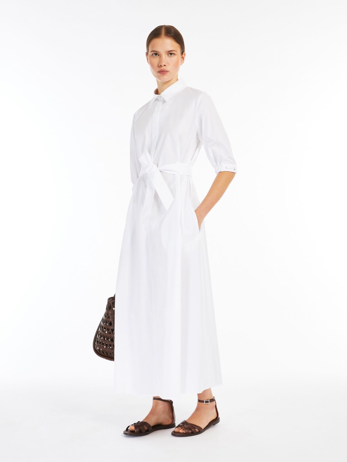 ワンピースその他 MAX MARA Women Dresses 2516231031600 003 WHITE Short viscose dress - RUNWAY, optical white | Sportmax