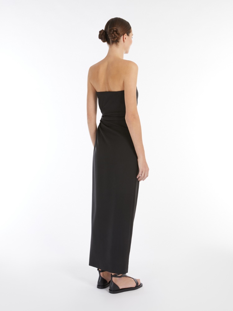 Max Mara ''Silva' ワンピース Wool, mohair and silk bustier dress, black | 