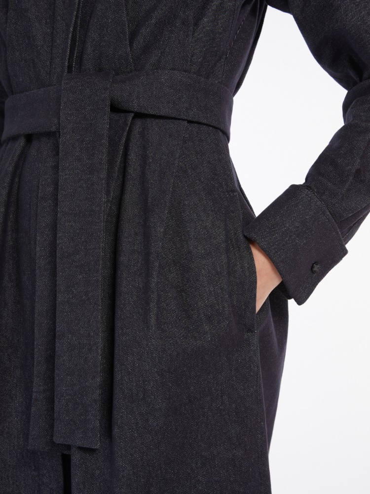 Denim-effect shirt dress, midnightblue | 