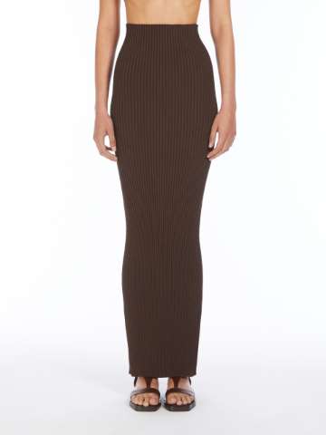 スカート Max Mara Luisa Long Pleated Skirt In Beige Crepe Luisa pleated midi skirt in neutrals - Max Mara | Mytheresa