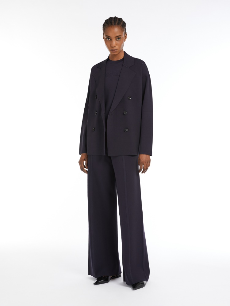 Viscose yarn jumper - NAVY - Max Mara