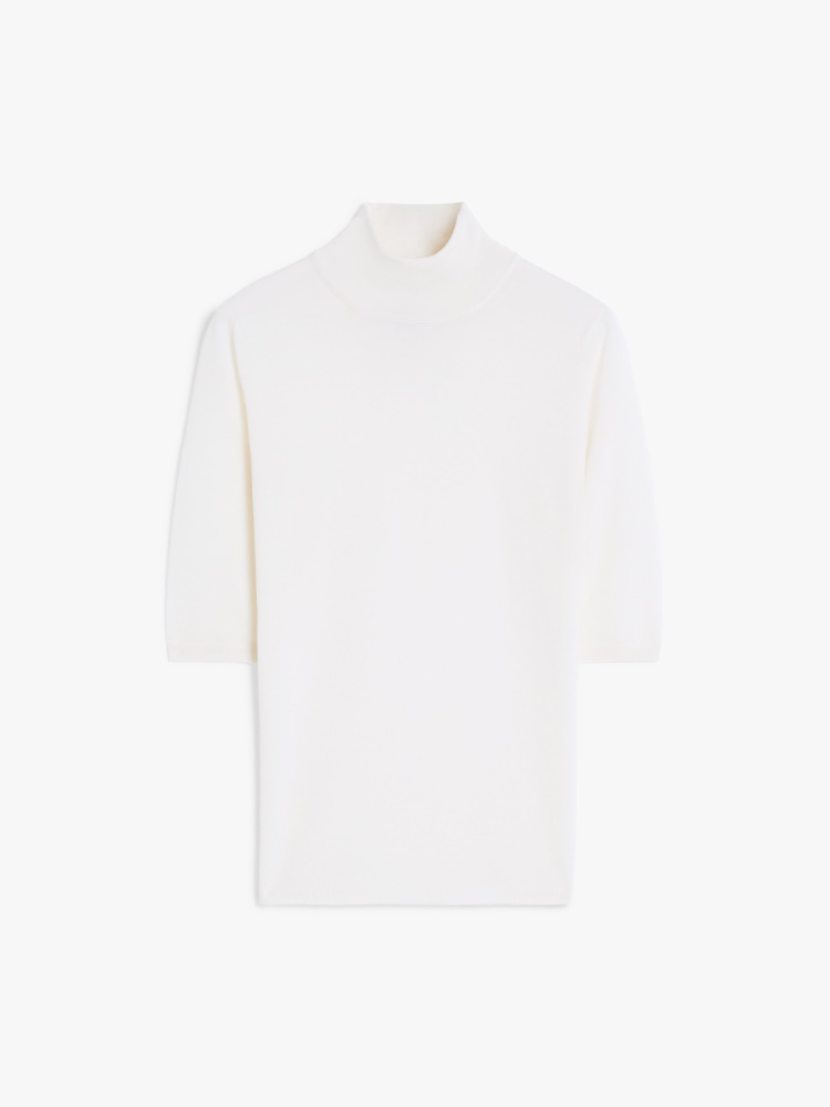 Pull à col roulé en fil de laine - SOIE - Max Mara