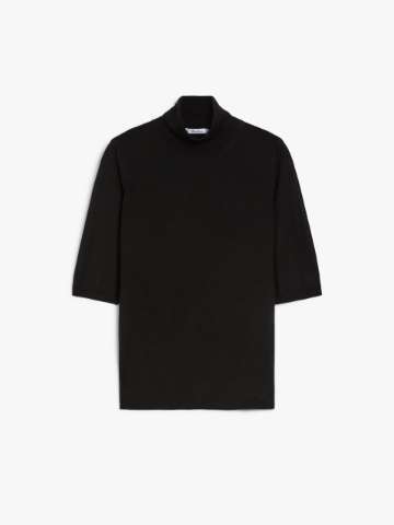 The Bruma Black Cutout Turtleneck main image 1