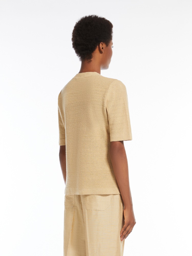 Max Mara◆LIANA◆リネン&シルク Tシャツ 直営♪MaxMara リネン&シルク糸 Tシャツ LIANA (Max Mara/T