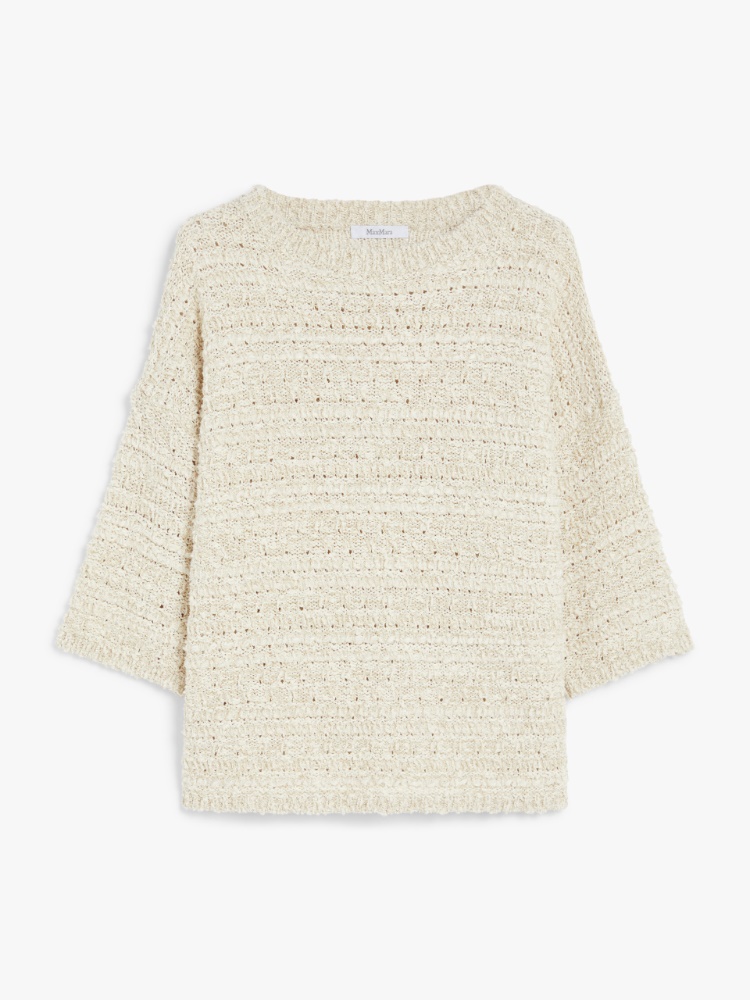 Patterned cotton-blend jumper - IVORY - Max Mara