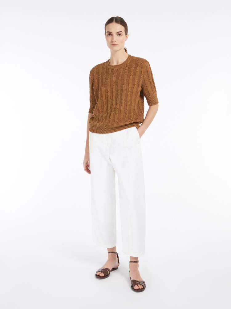 Linen yarn jumper - TOBACCO - Max Mara