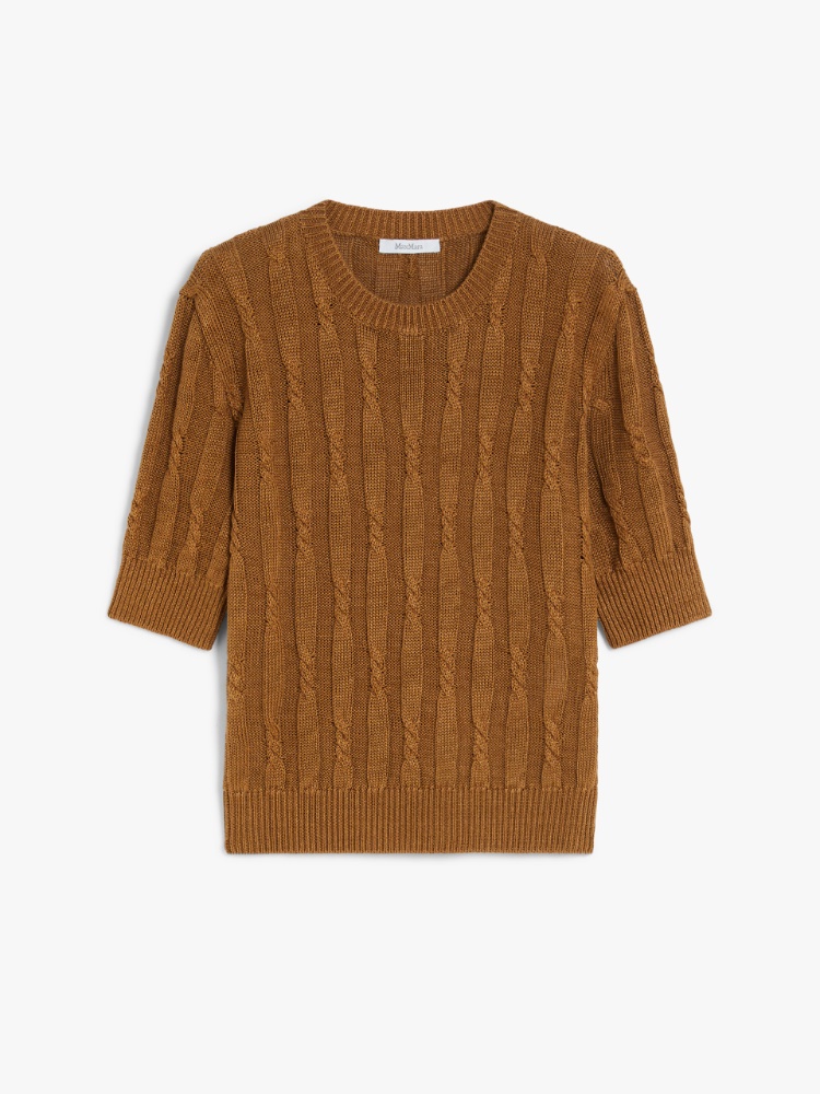 Linen yarn jumper - TOBACCO - Max Mara