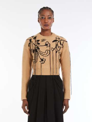 パンツ Max Mara GATTI - Cashmere drawstring trousers Max Mara Wide-leg and palazzo pants for Women | Online Sale