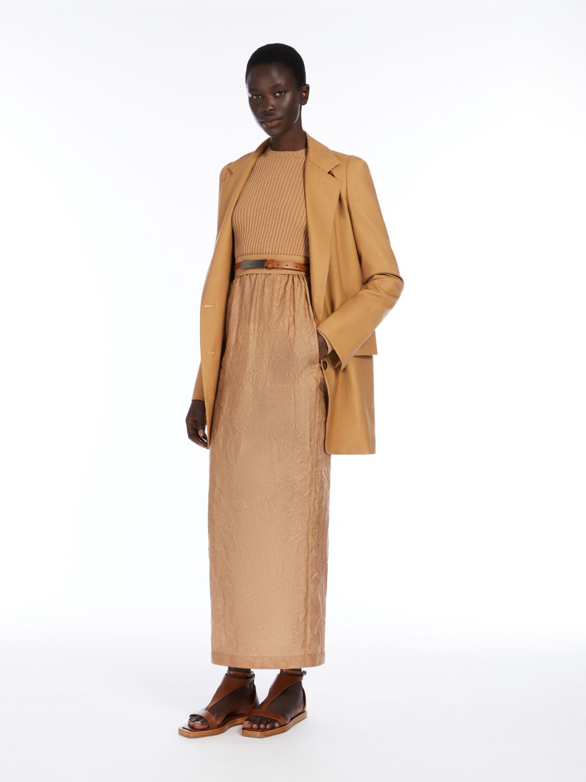 Viscose crêpe cropped jumper + SIENA - Max Mara