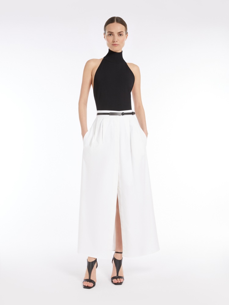 High-neck viscose jumper - BLACK - Max Mara