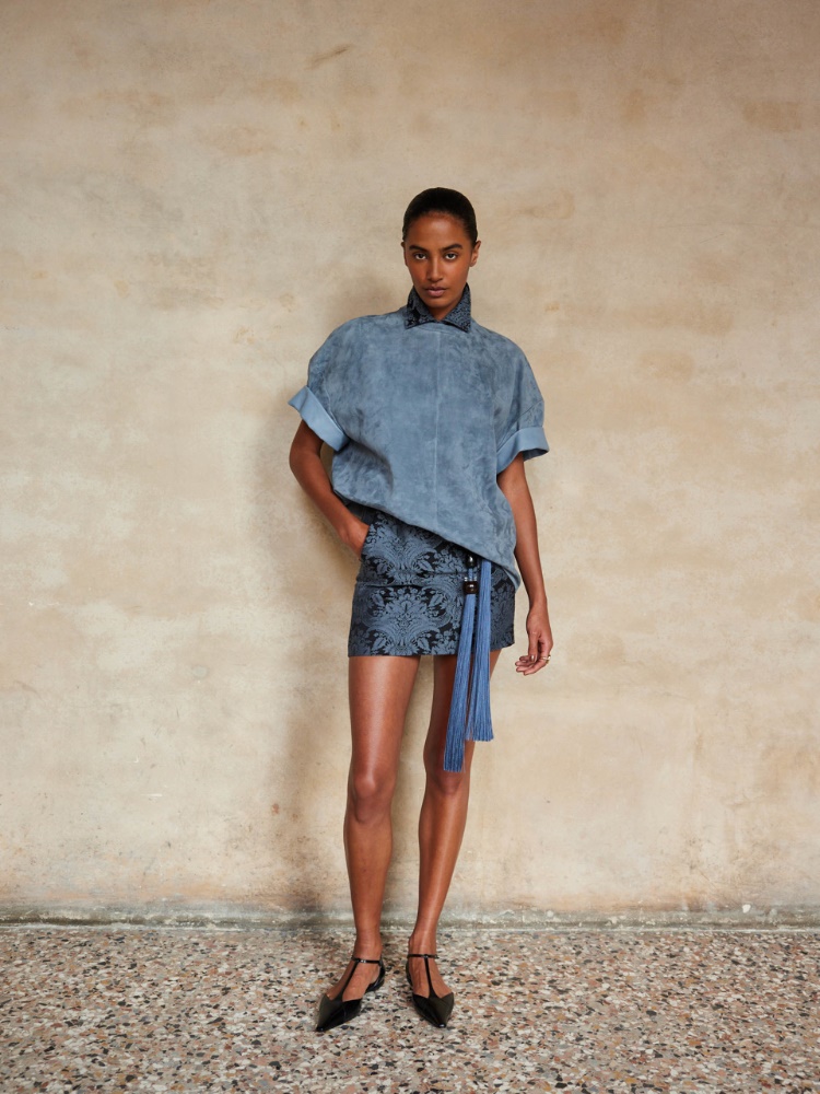 Nappa leather blouse + WATER - Max Mara