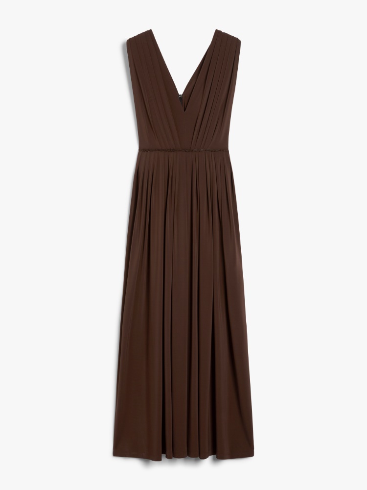 ワンピース MAX MARA WALTER LONG DRESS IN STRETCH JERSEY 1621045206002-w-