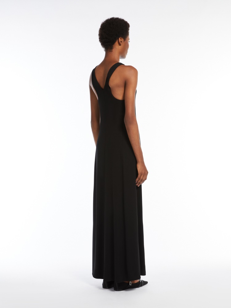 【Max Mara】POMPEI ノースリーブジャージードレス ブラック Sleeveless jersey dress, black | 