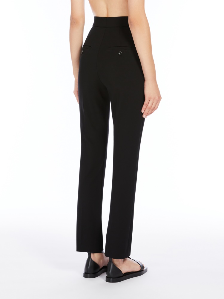パンツ Max Mara Studio DAZZY - Ramie gauze trousers Dazzy women's pants in ramie 2516131092600 White | Caposerio.com
