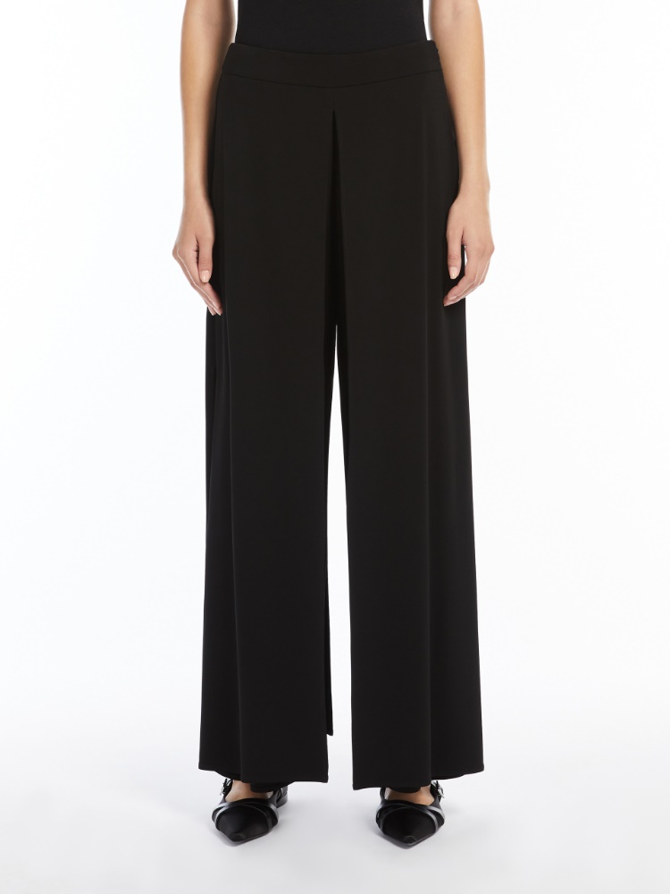 ☆MaxMara☆[グル] ビスコース ジャージー パンツ グル] ビスコース ジャージー パンツ, black | 
