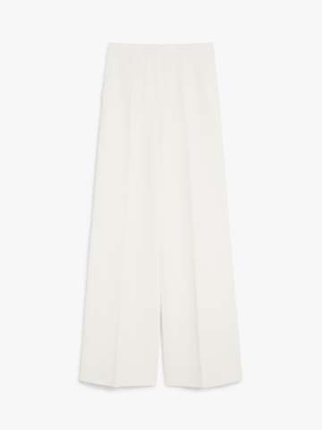 ボトムスその他 Max Mara Ivory wide leg pants in viscose knit Wide-leg viscose knit trousers, silk | 