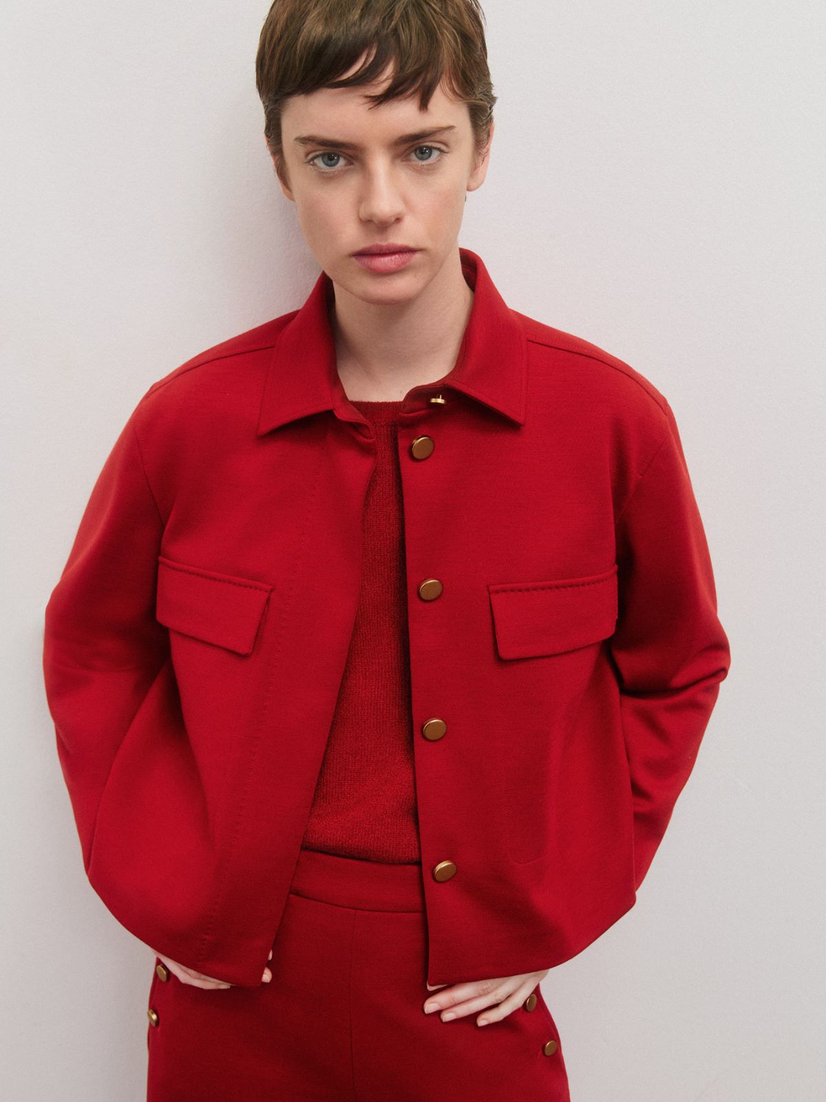 24PF new/Max Mara キューブセイアジャケット Jacket Red Jackets and blazers Red and burgundy Woman | Max Mara