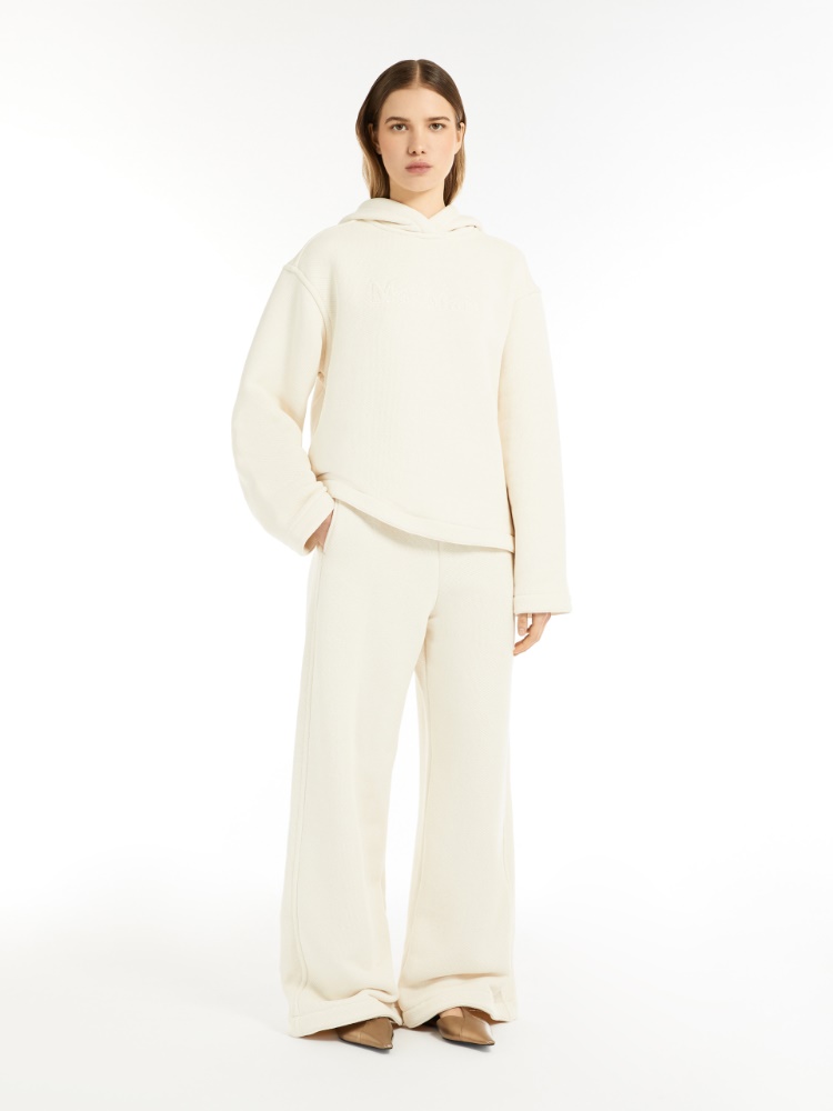 Cotton hoodie - WHITE - Max Mara - 2