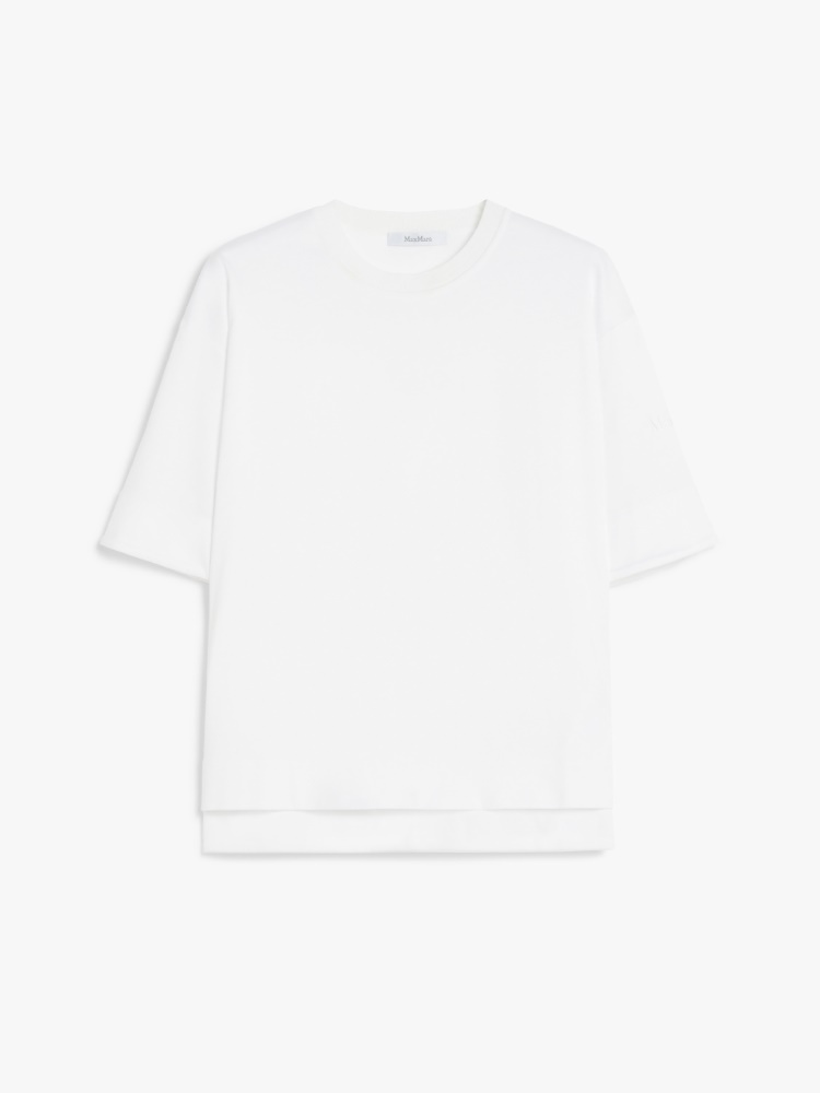 Oversized cotton T-shirt, optical white | 