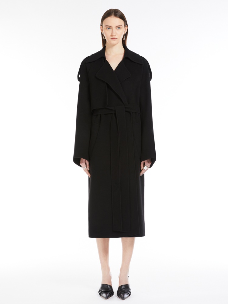 トレンチコート Sportmax FIORE TRENCH COAT IN PURE WOOL 2011025106013-b-