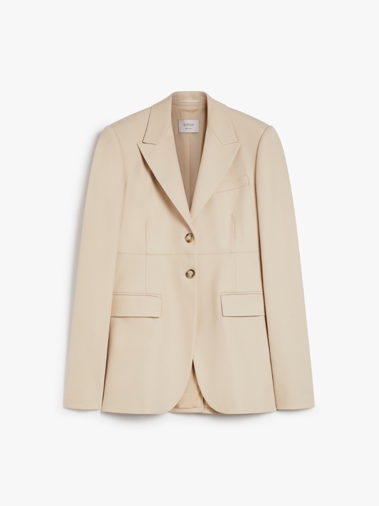 スーツ MAX MARA Women Suit Jackets 2411041011600023 Beige Suits White and beige Woman | Max Mara