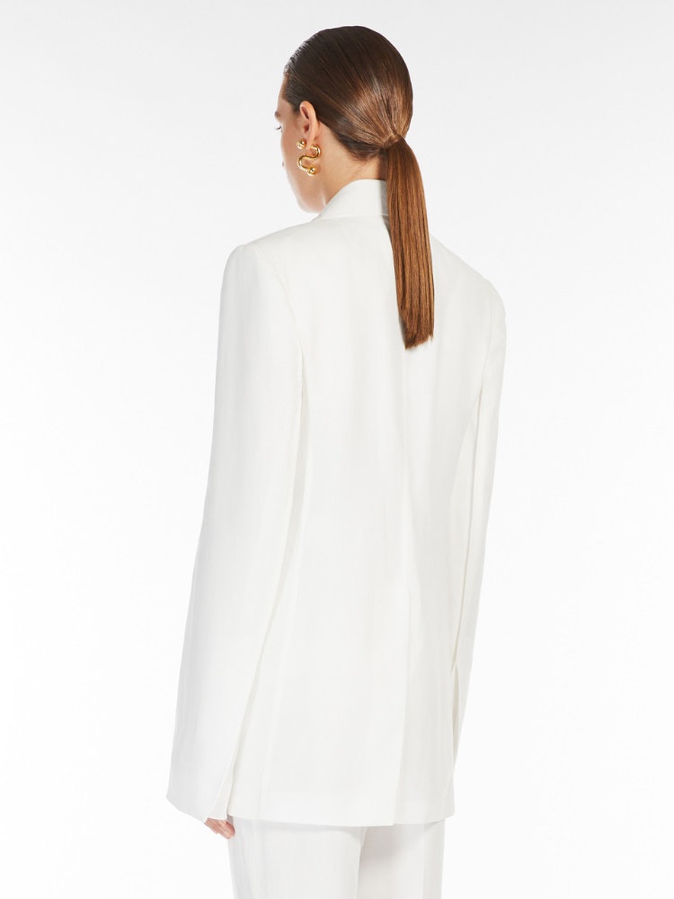 Max Mara マックスマーラ 'Palchi' blazer ブレザー ホワイト 白 White blazer jacket | Max Mara