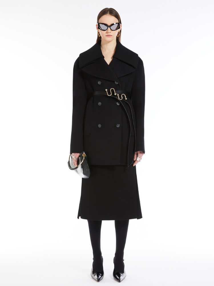 ★25AW S Max Mara CABAN カバン ピュア ウール ピーコート Coats Caban Woman | Max Mara