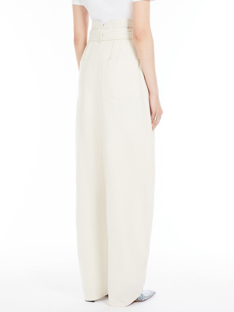 アウトレット★S Max Mara★rebecca リネンキャロットパンツ アウトレット☆S Max Mara☆rebecca リネンキャロットパンツ (S