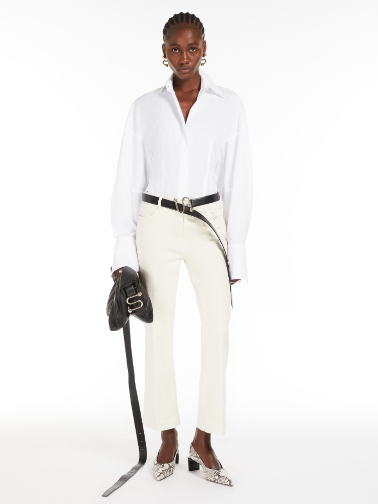 Pantalón de cinco bolsillos con ligeramente acampanado - CRUDO - Max Mara - 2