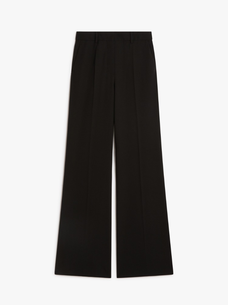 Flared tailored trousers - BLACK - Max Mara