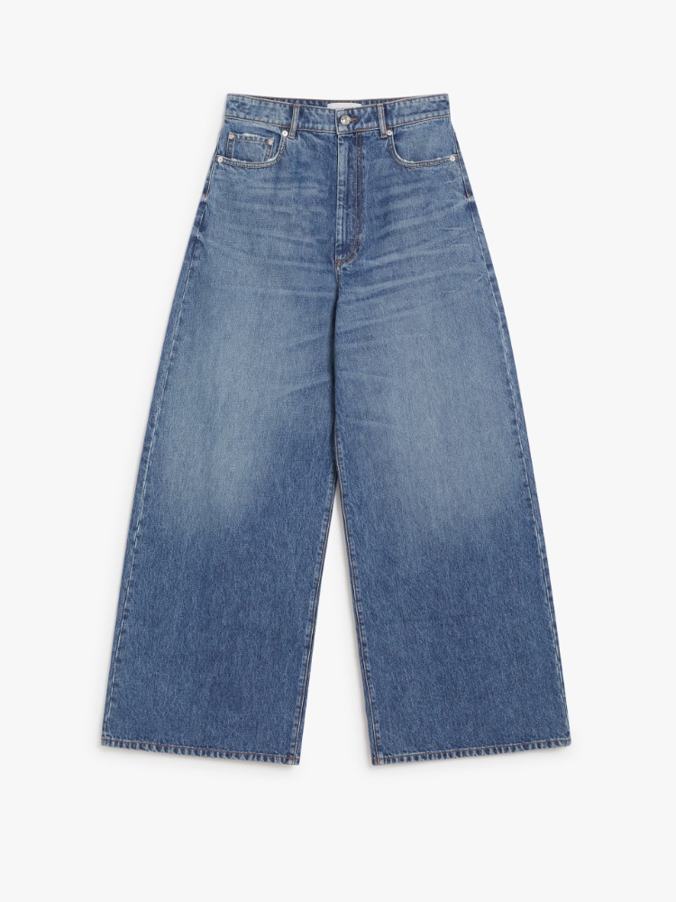 アングリ] オーバーサイズ デニム パンツ, navy | 