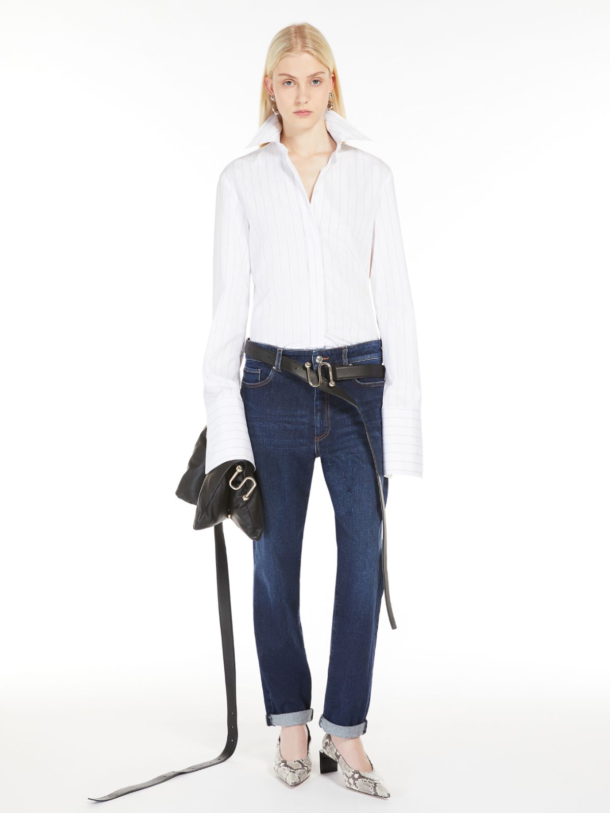 VIPSALE【MAX MARA SPORTMAX】Aligi1234 ジーンズ Max Mara Sportmax Aligi1234 5-Pocket Dark Denim Pant – LOZURI®