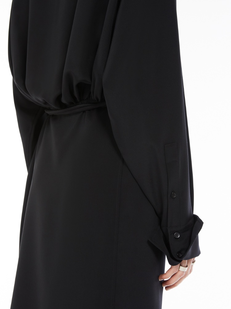 新作☆【Max Mara Sportmax】[エオリエ] ショート ドレス エオリエ] オーバーサイズ ショート ドレス, black | 