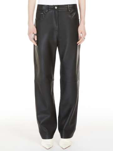Black leather pants female | Max Mara