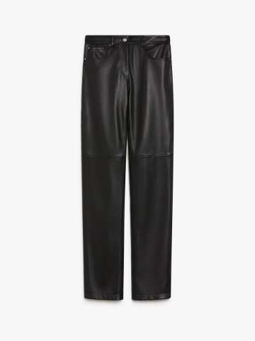 男の子向けプレゼント集結 leather Black pants Mara Max | female パンツ