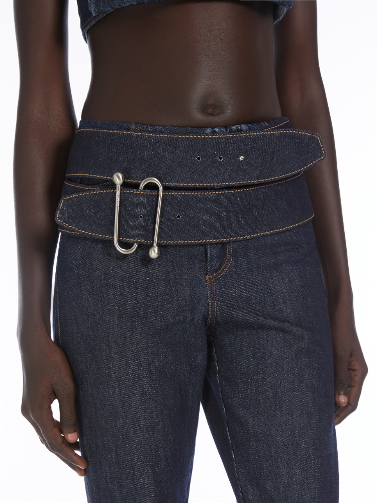 Denim belt - RUNWAY - MIDNIGHTBLUE - Max Mara - 2