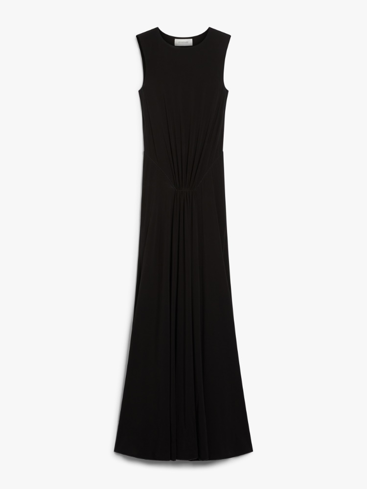 Long jersey dress - BLACK - Max Mara