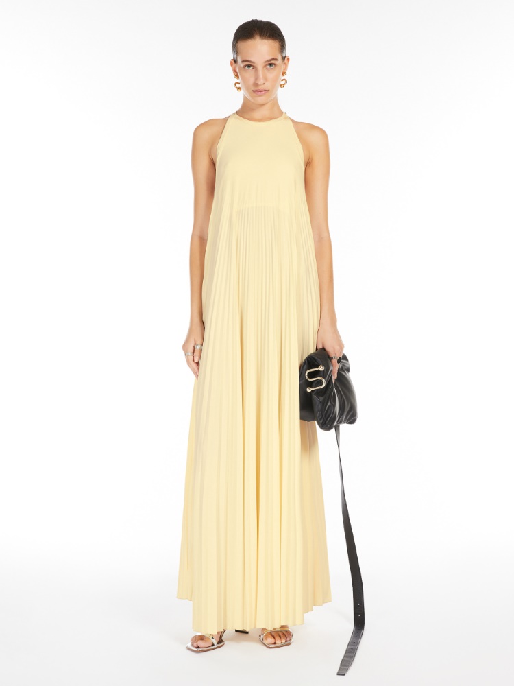 Sleeveless jersey dress - LIGHT YELLOW - Max Mara - 2