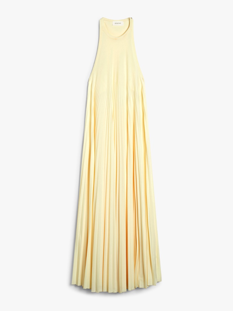 Sleeveless jersey dress - LIGHT YELLOW - Max Mara
