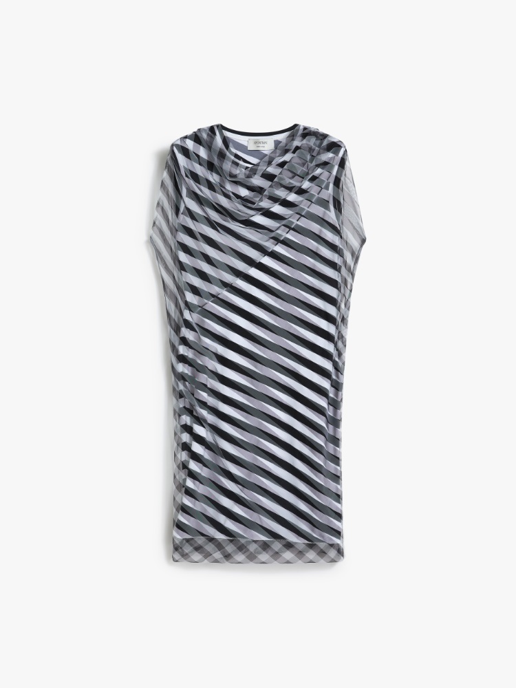 正規品★MAX MARA ダブルレイヤー Op-art ドレス 2941085206001-w-