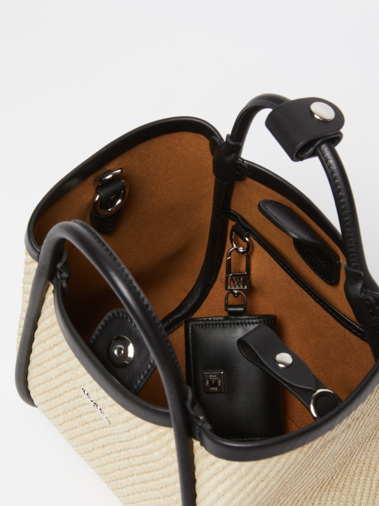 MAX MARA「サマーマリン」エクストラスモールバッグ Extra-Small raffia-look fabric Marine bag, ice