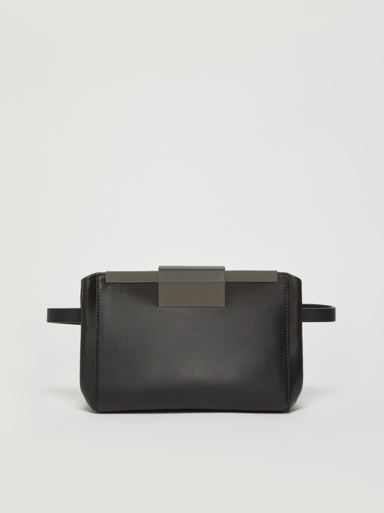 Natural leather belt bag - BLACK - Max Mara