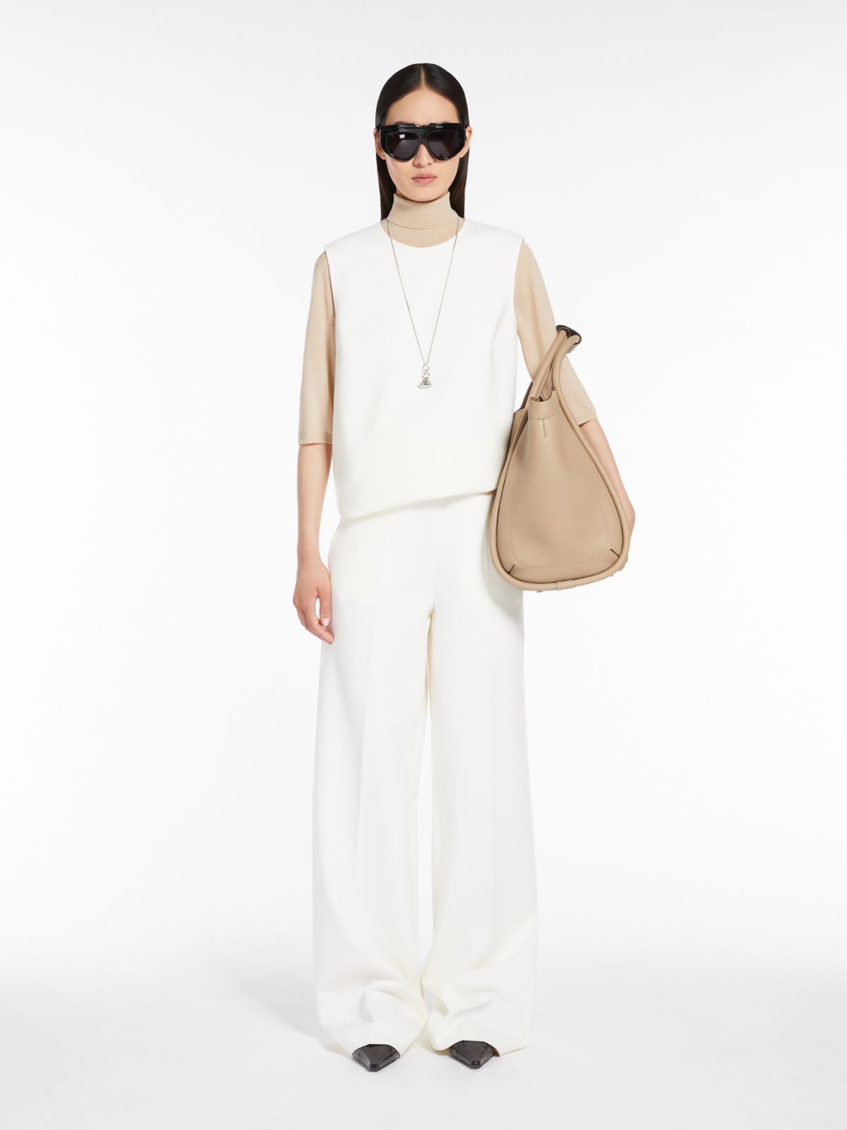 Medium leather Marine bag + COLONIAL - Max Mara