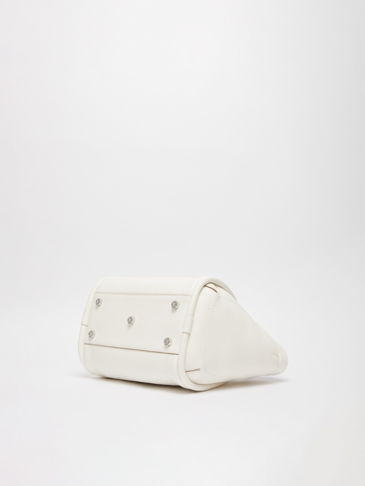 直営♪Max Mara ACCESSORIES カーフ スモール DRUMMEDMARINES Max Mara DRUMMEDMARINES Small leather Marine bag | REVERSIBLE