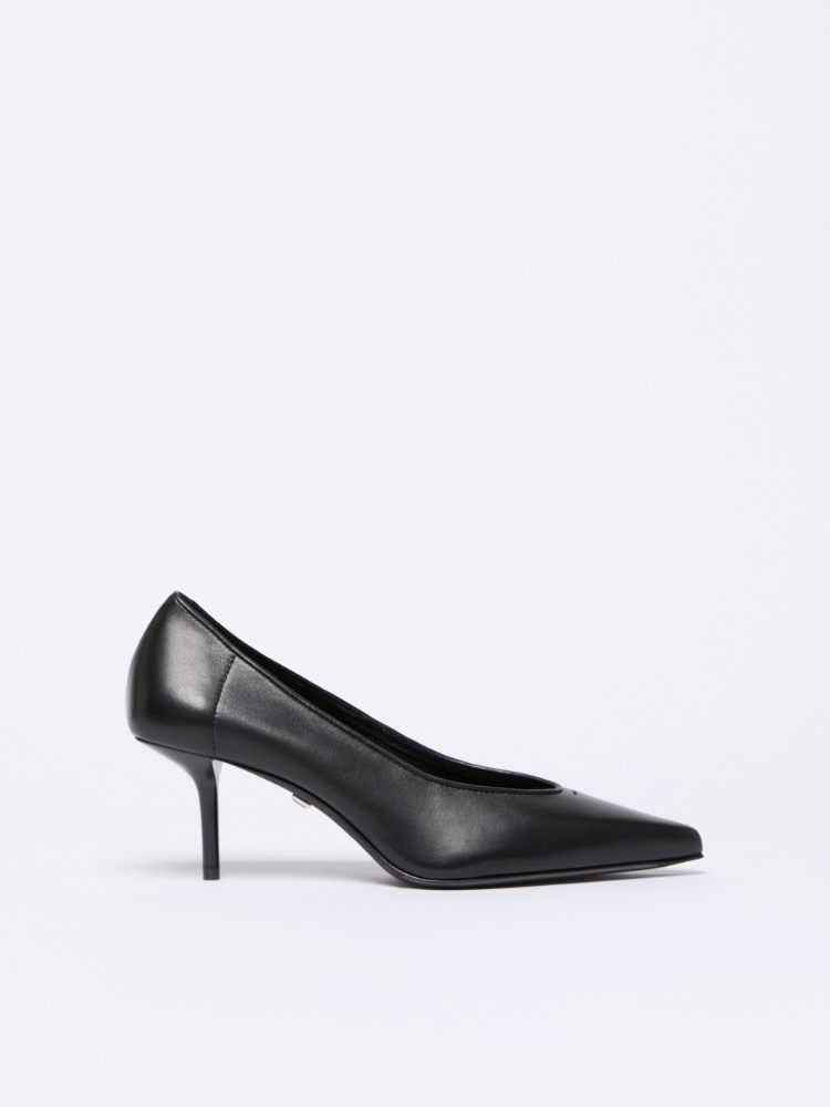 Nappa leather court shoes - BLACK - Max Mara