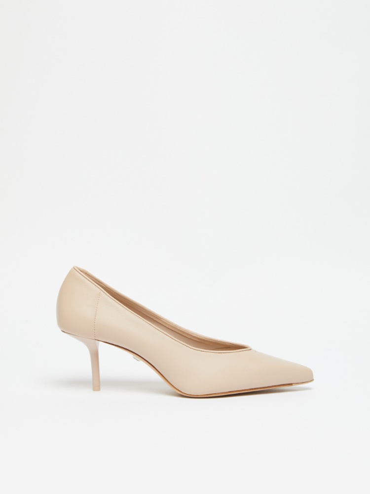 Nappa leather court shoes - PINK - Max Mara