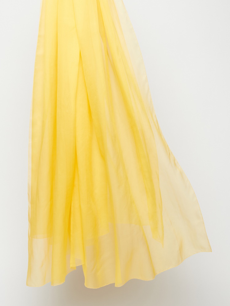 Silk chiffon stole - GOLD - Max Mara