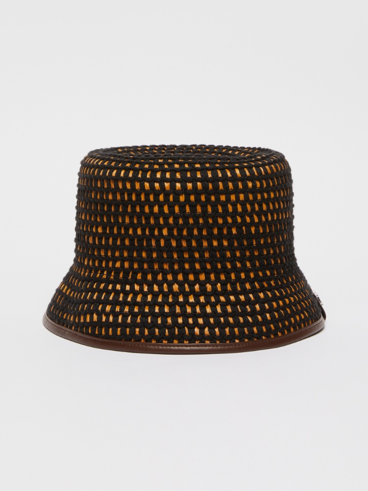 Viscose bucket hat - BLACK - Max Mara