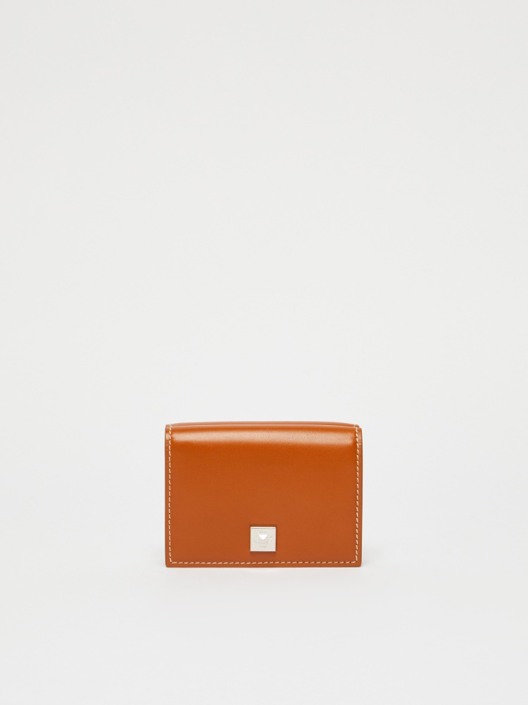 [コンパクトウォレット2] カーフ レザー ウォレット - RUST - Max Mara