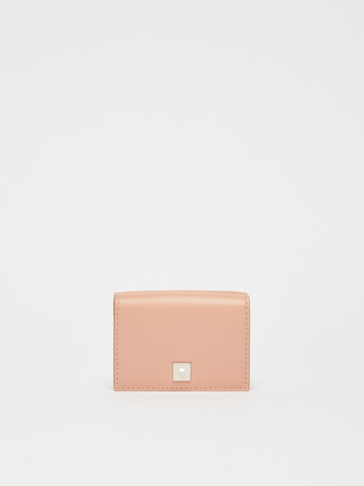 [コンパクトウォレット2] カーフ レザー ウォレット - PINK - Max Mara